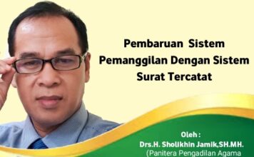 Pembaruan Sistem Pemanggilan dengan Sistem Surat Tercatat
