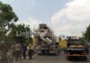 Balita Tewas Terlindas Truk Molen Mixer Milik PT Surya Bengawan Sakti (SBS).