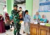 Sinergitas Babinsa Koramil Kalitidu Bojonegoro dan PKK Mayangrejo pada Giat Sub PIN Polio