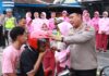 Baksos Berkah Ramadhan 1446 H, Polres Blora Bagikan Paket Makanan Dan Helm Gratis