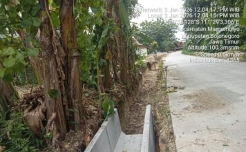 Kinerja SKPD Proyek Fisik Disorot, Proyek Drainase di Desa Margomulyo Bojonegoro Molor