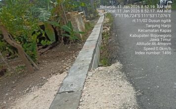 Proyek Drainase APBD 2025 di Tanjungharjo Belum Rampung, DPKPCK Bojonegoro Jadi Sorotan