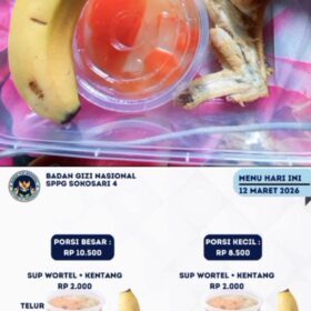 Menu MBG SPPG Sokosari 4 Disorot, Realisasi di Lapangan Diduga Tak Sesuai Publikasi