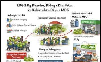 Pangkalan LPG 3 Kg di Tuban Diserbu Pengecer, Diduga Dialihkan ke Kebutuhan Dapur MBG (Jilid 5)