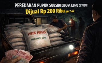 Warga Bongkar Dugaan Pasar Gelap Pupuk Subsidi di Tuban, Dijual Rp200 Ribu per Sak