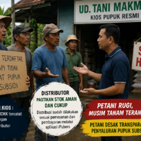 Petani Protes, Penyaluran Pupuk Subsidi di Kumpulrejo Tuban Diduga Tak Sinkron