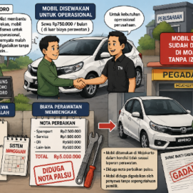 Disewa untuk Operasional, Mobil Brio Warga Bojonegoro Diduga Digadaikan Tanpa Izin di Mojokerto
