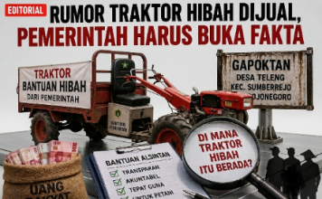 Rumor Penjualan Traktor Hibah Tahun Anggaran 2021 Harus Dijawab dengan Fakta