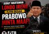 Sebut Wartawan “Londo Ireng”, FJTB Desak Presiden Prabowo Sampaikan Permintaan Maaf