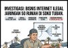 Gurita Bisnis Internet Ilegal Menjamur di Soko Tuban, Satu Akun Dipecah Puluhan Rumah (Jilid 2)