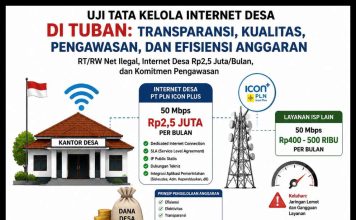 Fenomena PT PLN Icon Plus di Tuban : Maraknya Reselling Internet Ilegal dan Ujian Pengawasan serta Tata Kelola Internet Pemerintah Desa