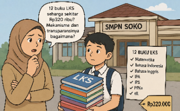 Diduga Ada Pembelian 12 Buku LKS di SMPN Soko Tuban, Wali Murid Pertanyakan Mekanisme dan Transparansi
