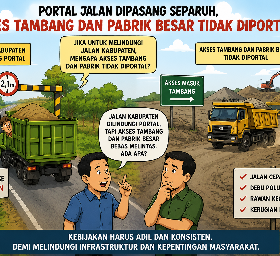 Jika Portal Dipasang, Terapkan Secara Konsisten dan Berkeadilan