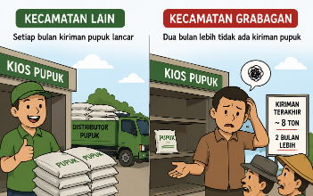 Distribusi Pupuk di Grabagan Tuban Tersendat, Kios Mengaku Dua Bulan Lebih Minim Pasokan