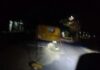 PJU Padam Diduga Tersangkut Alat Berat, Warga Khawatir Keselamatan Pengguna Jalan Terancam