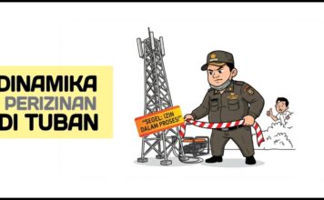 Tower Ditertibkan, Bangunan Usaha Dibiarkan? Beda Perlakuan Pemkab Tuban Dipertanyakan (Jilid 1)