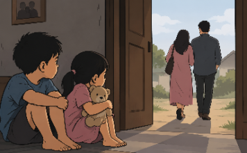 Ketika Seorang Ibu Pergi, Dua Anak Tinggal Menunggu